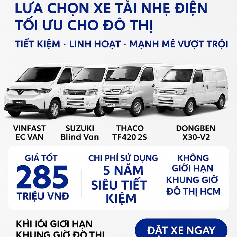 So sánh VinFast Van EC với những dòng xe cùng phân khúc